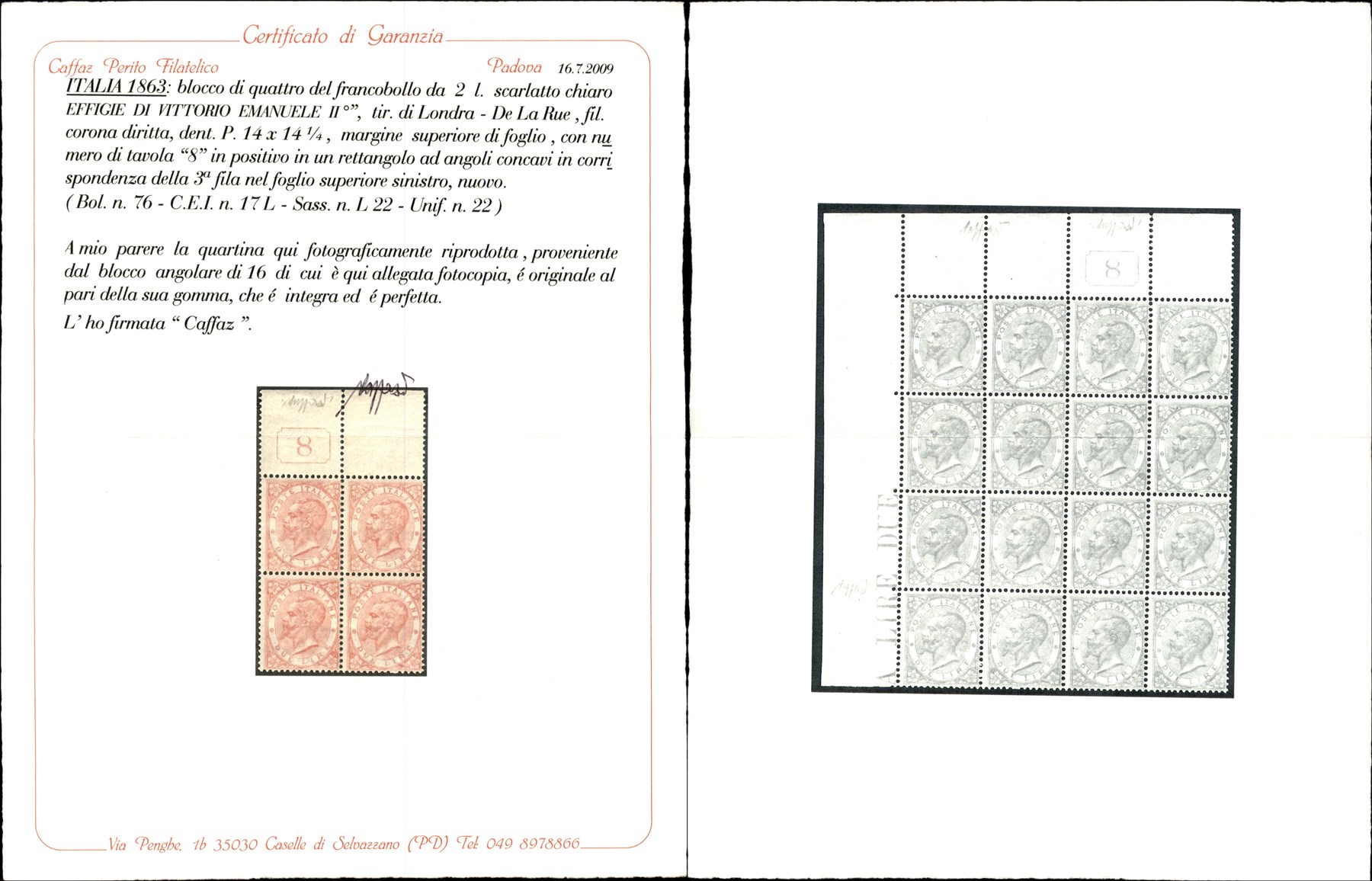ITALIA / Regno / Vittorio Emanuele II / Posta ordinaria