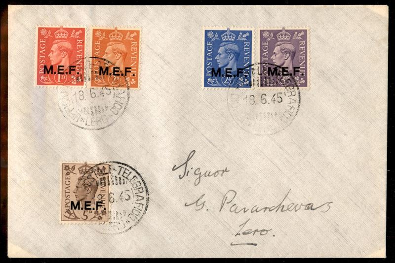 Italia / Occupazioni Straniere delle Colonie / Occupazione Britannica / M.e.f. / Posta Ordinaria