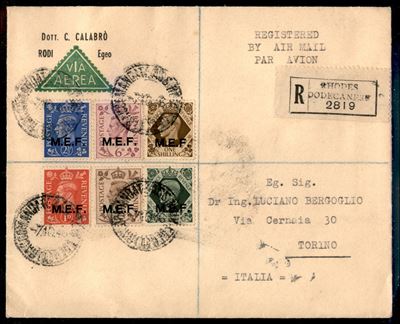 Italia / Occupazioni Straniere delle Colonie / Occupazione Britannica / M.e.f. / Posta Ordinaria