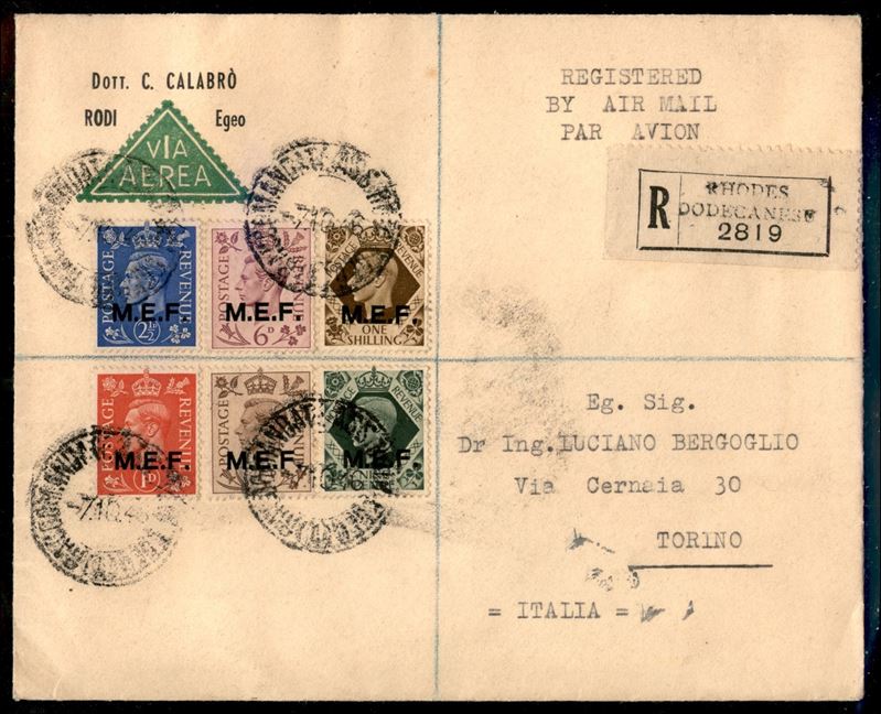 Italia / Occupazioni Straniere delle Colonie / Occupazione Britannica / M.e.f. / Posta Ordinaria