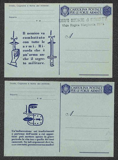Italia / Regno / Vittorio Emanuele III / Posta Militare