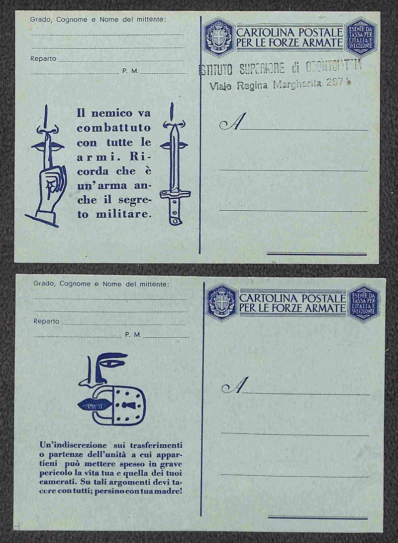 Italia / Regno / Vittorio Emanuele III / Posta Militare