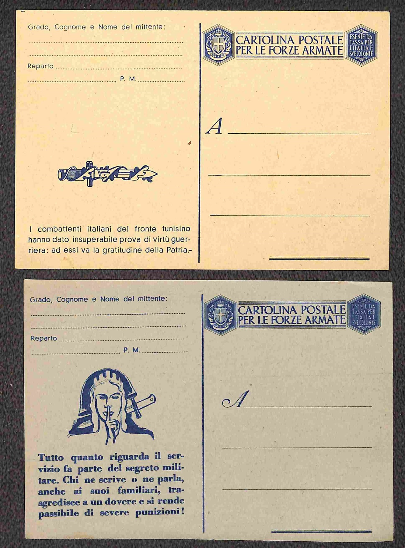 Italia / Regno / Vittorio Emanuele III / Posta Militare