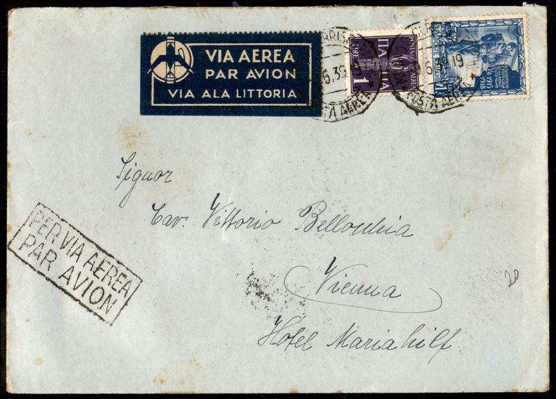 Italia / Regno / Vittorio Emanuele III / Aerogrammi