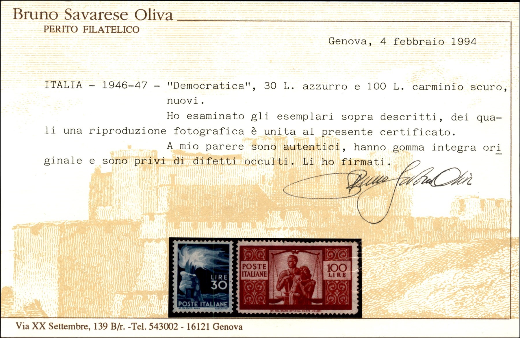 Italia / Repubblica / Posta Ordinaria