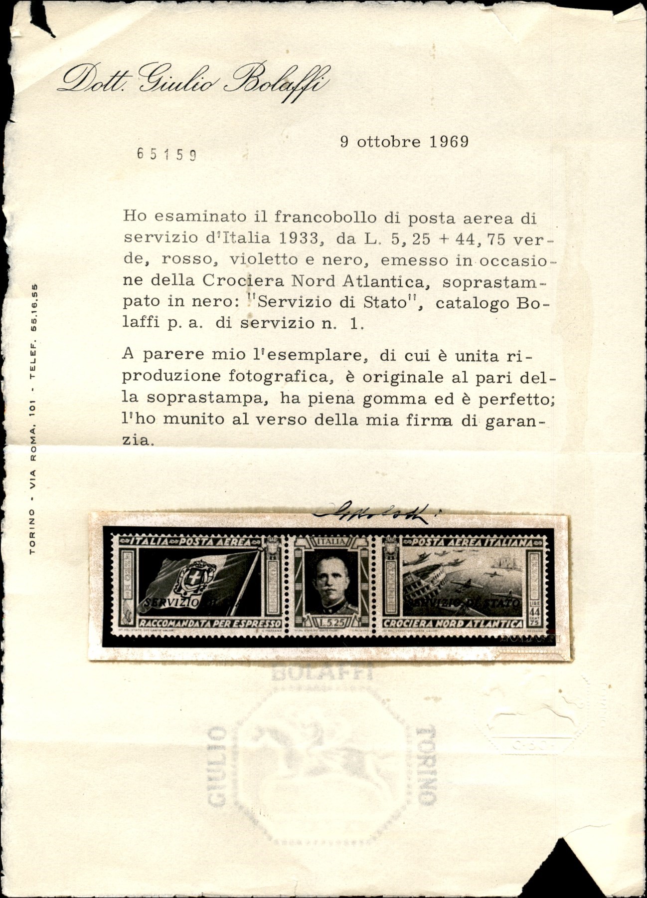 Italia / Regno / Vittorio Emanuele III / Servizio Aereo