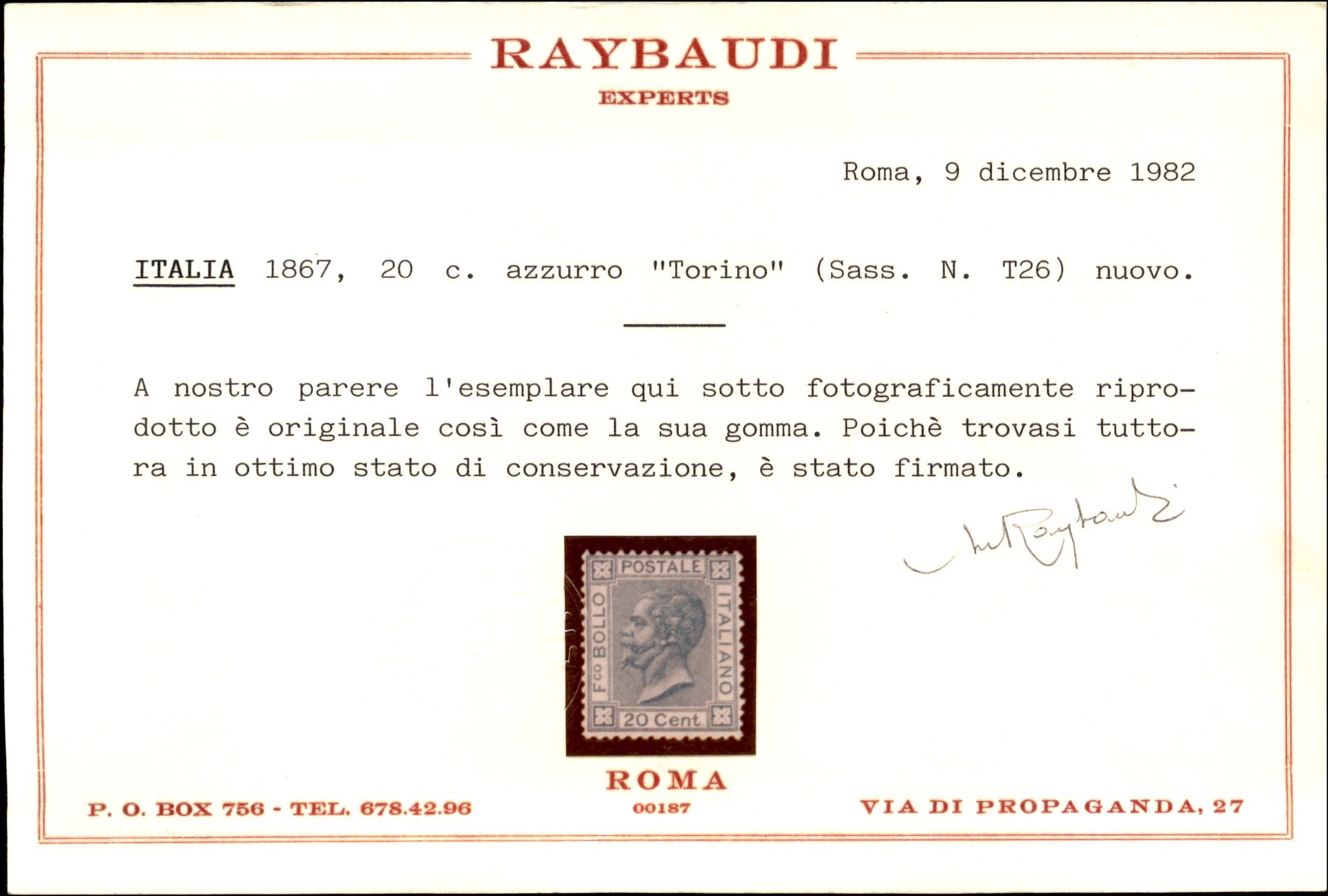 Italia / Regno / Vittorio Emanuele II / Posta Ordinaria