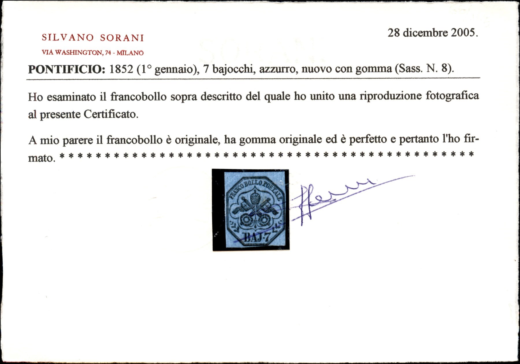 Italia / Antichi Stati Italiani / Stato Pontificio / Posta Ordinaria