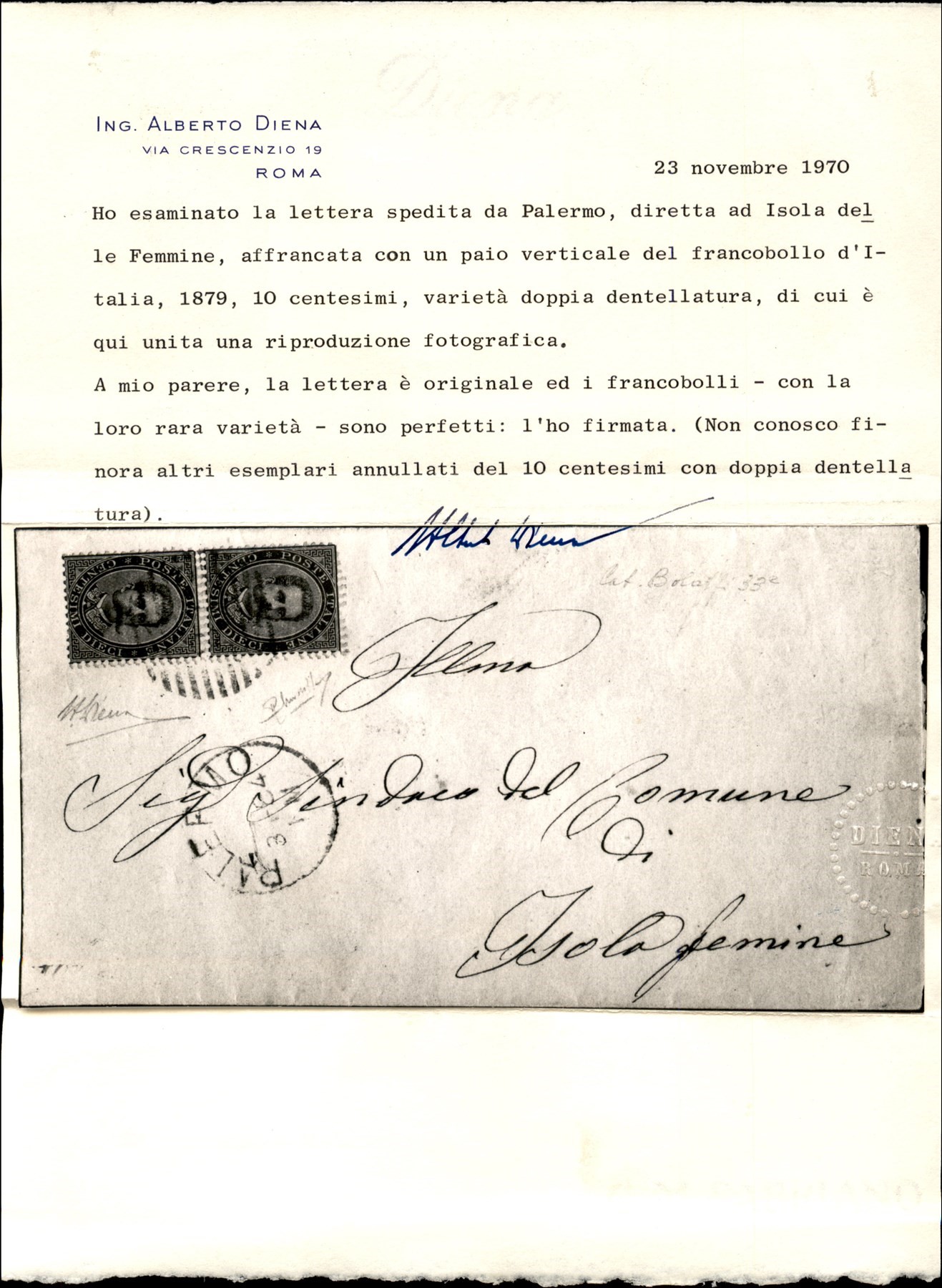 Italia / Regno / Umberto i / Posta Ordinaria