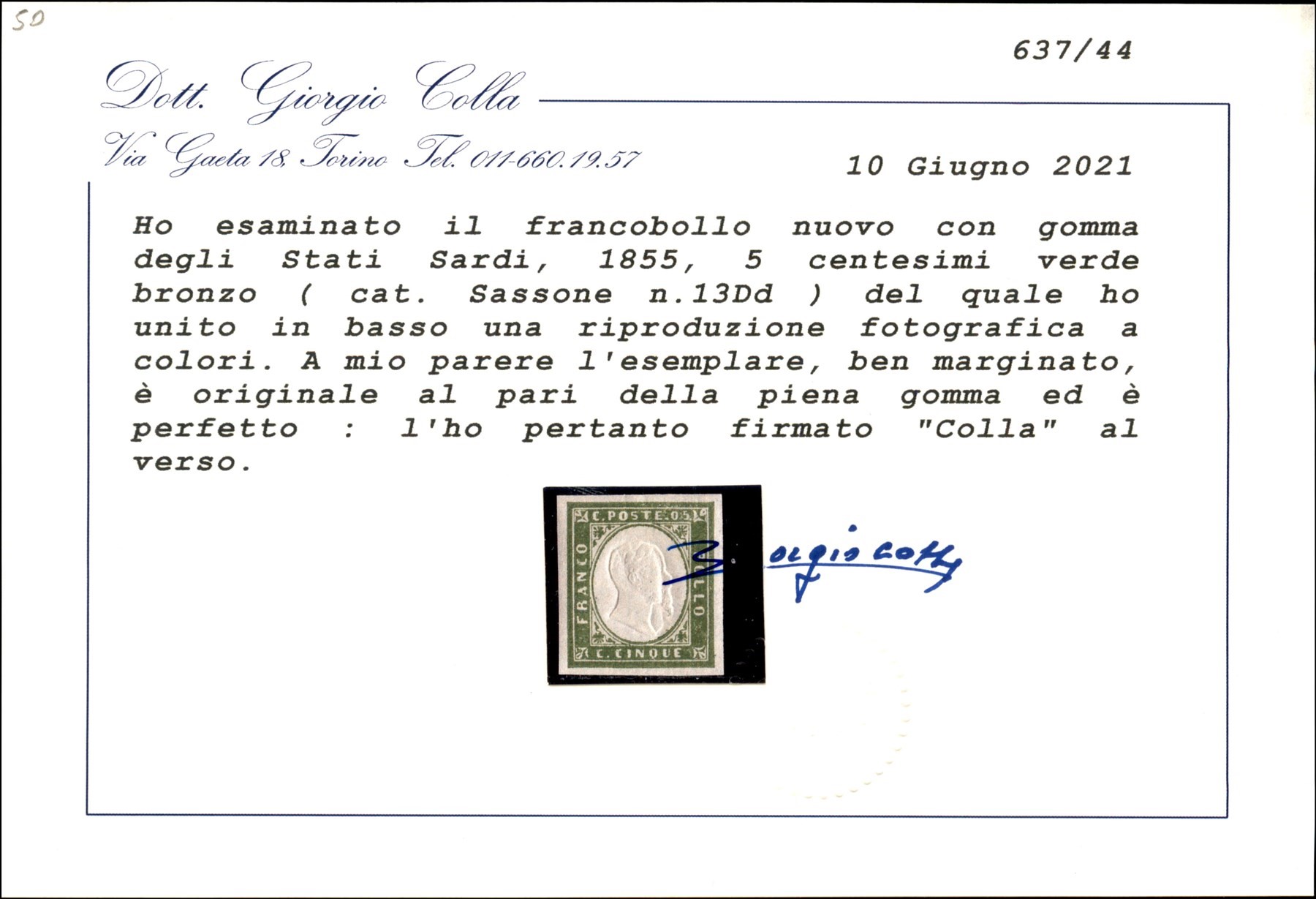 Italia / Antichi Stati Italiani / Sardegna / Posta Ordinaria