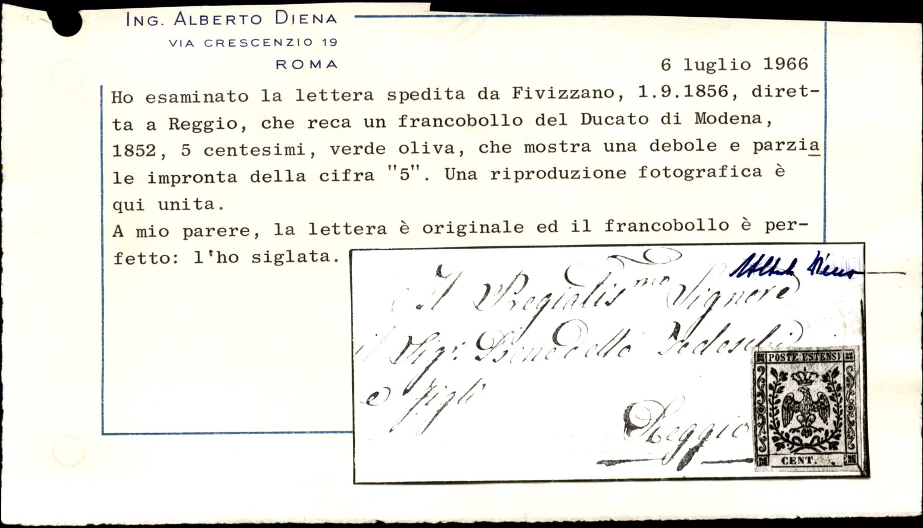 ITALIA / Antichi Stati Italiani / Modena / Posta ordinaria