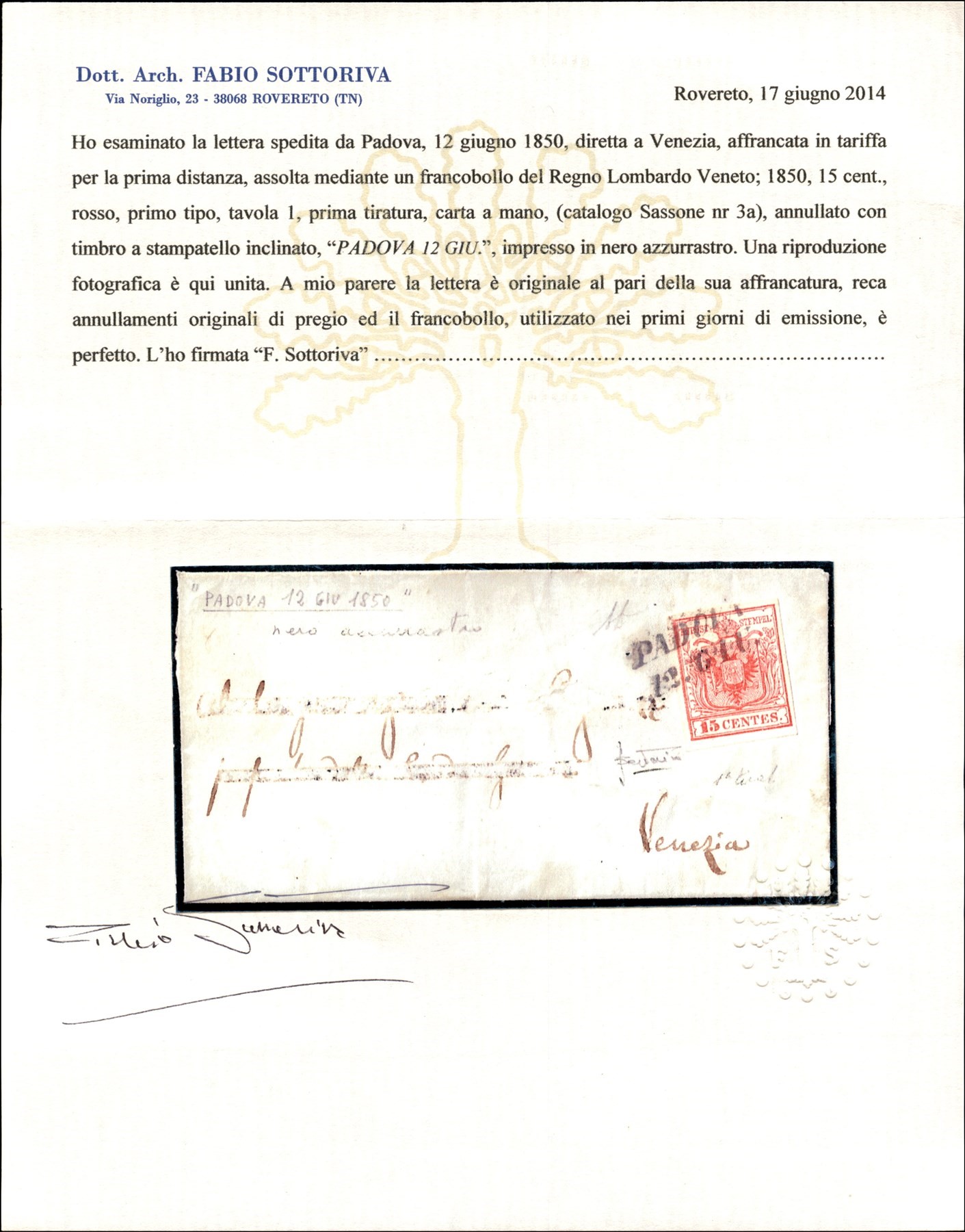ITALIA / Antichi Stati Italiani / Lombardo Veneto / Posta ordinaria