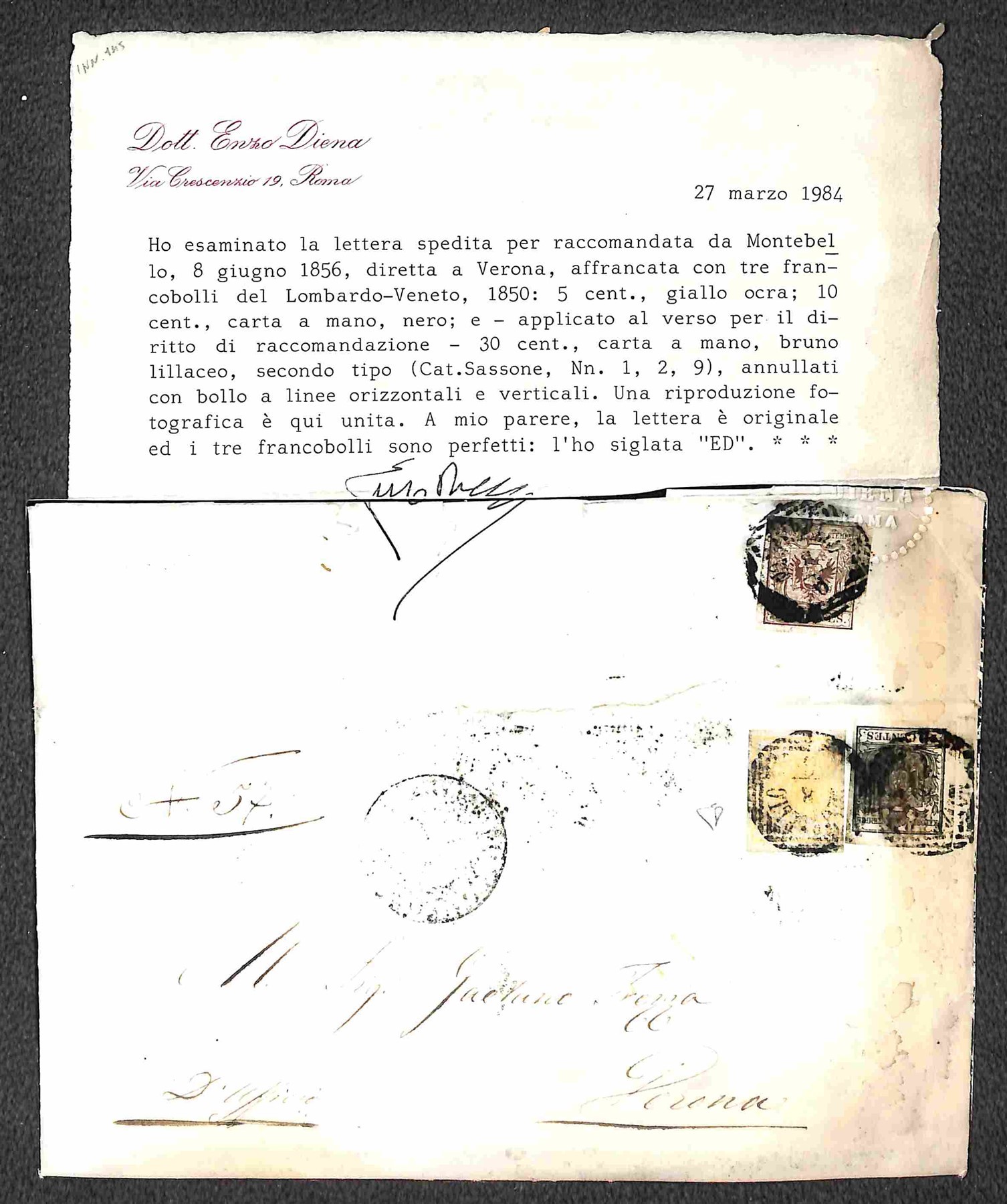 ITALIA / Antichi Stati Italiani / Lombardo Veneto / Posta ordinaria