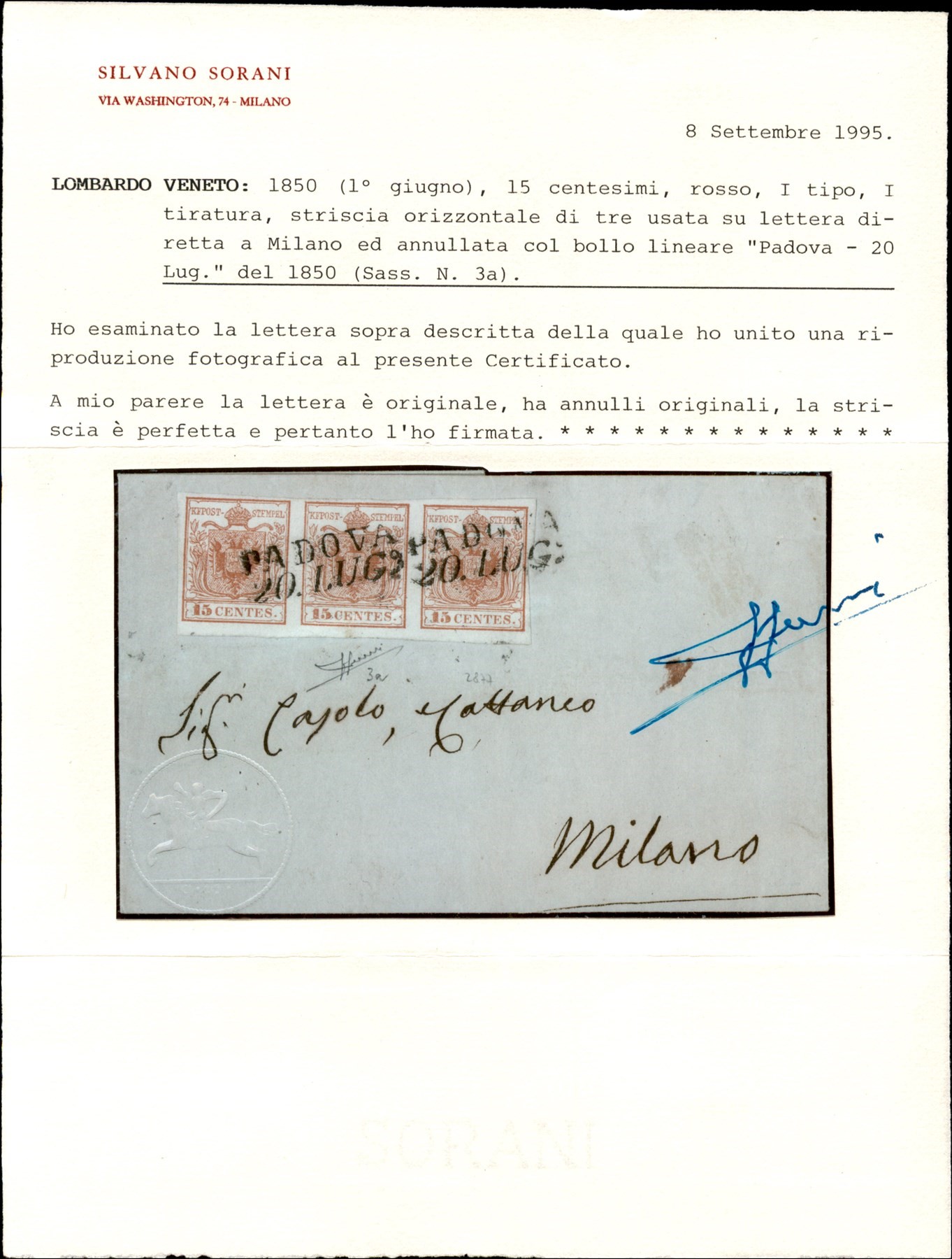 ITALIA / Antichi Stati Italiani / Lombardo Veneto / Posta ordinaria