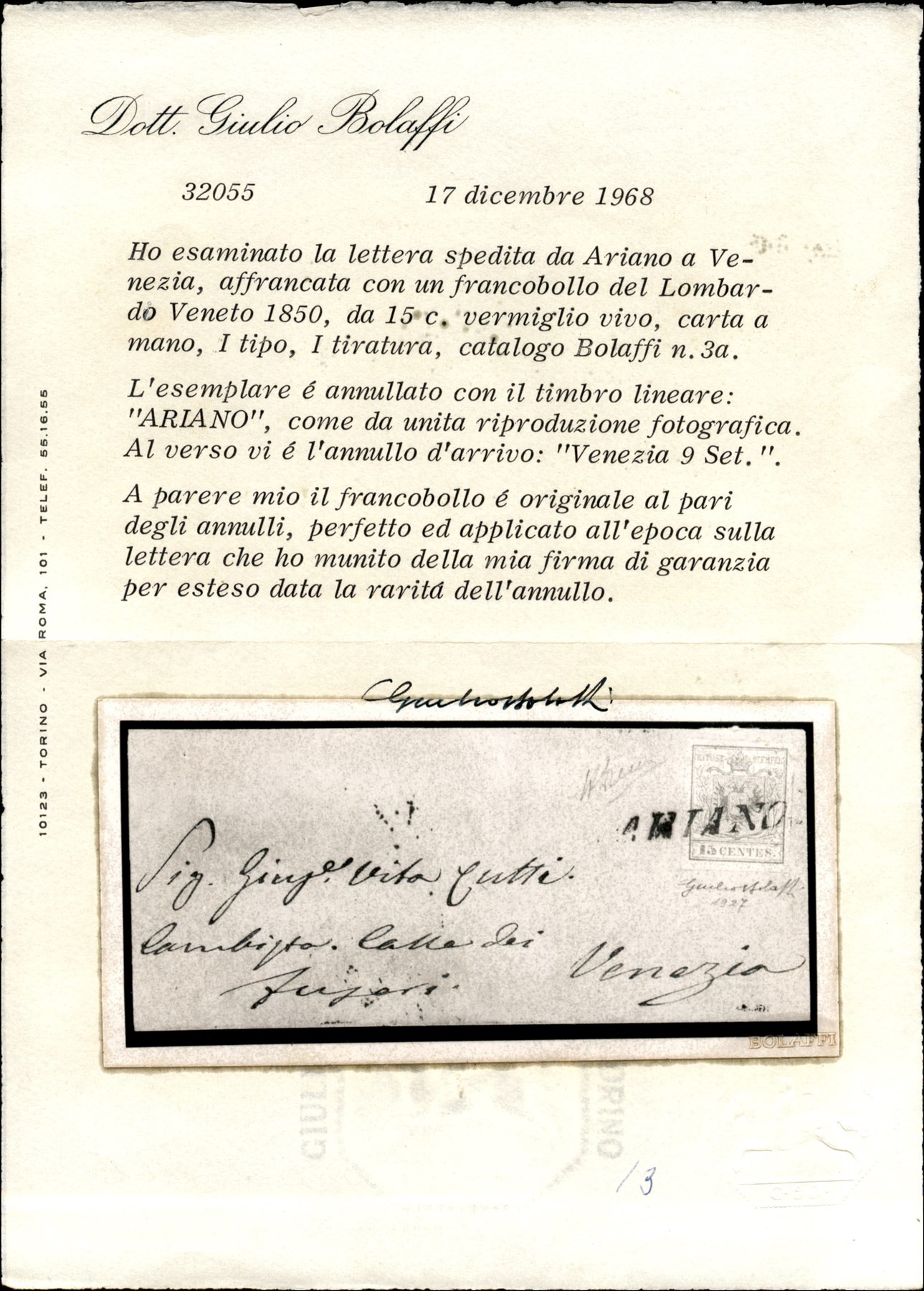 ITALIA / Antichi Stati Italiani / Lombardo Veneto / Posta ordinaria