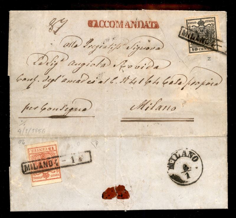 ITALIA / Antichi Stati Italiani / Lombardo Veneto / Posta ordinaria