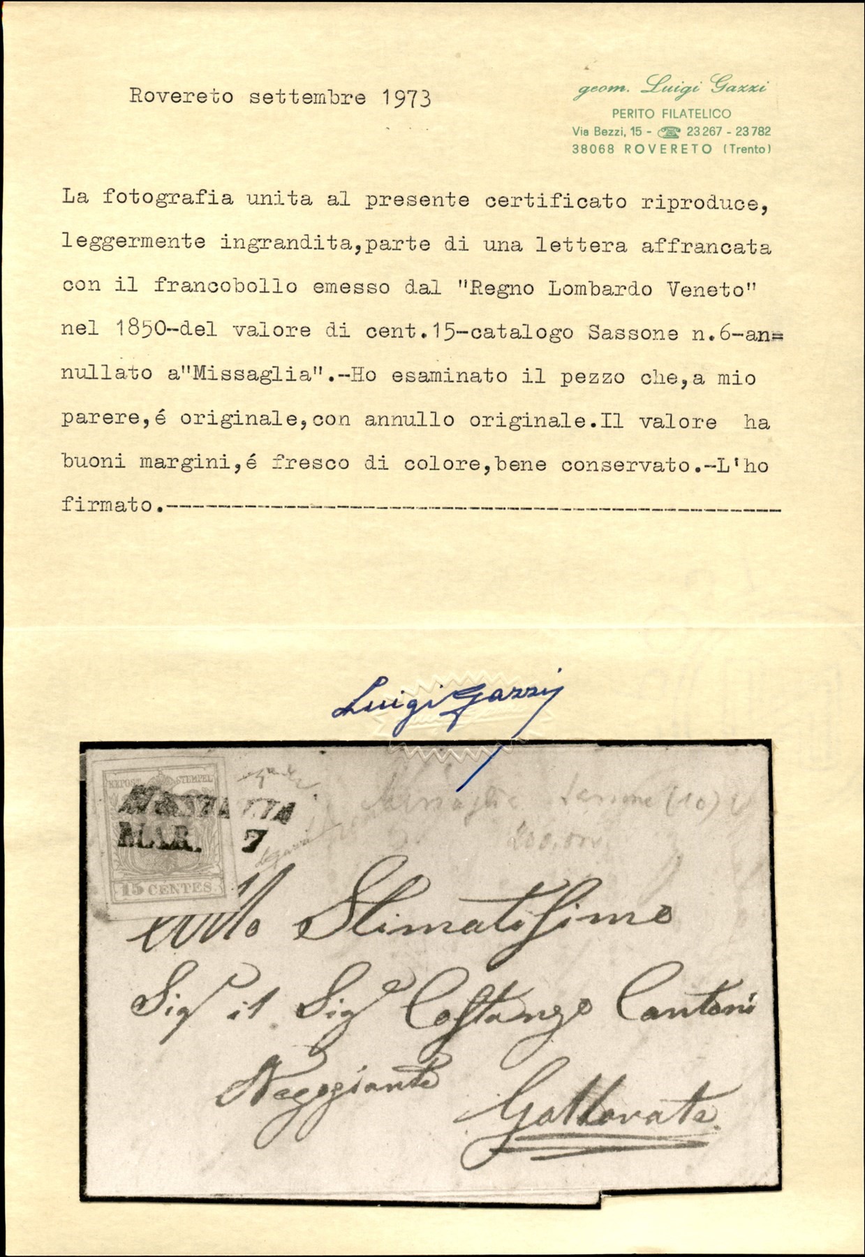 ITALIA / Antichi Stati Italiani / Lombardo Veneto / Posta ordinaria