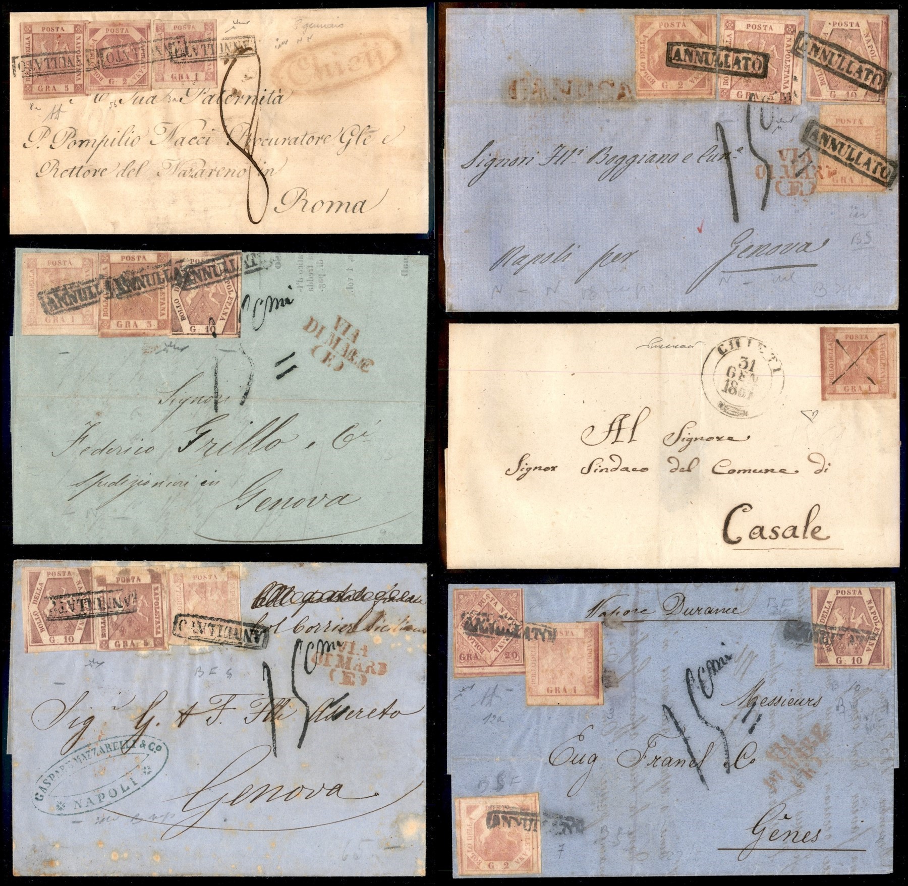 ITALIA / Antichi Stati Italiani / Napoli / Posta ordinaria