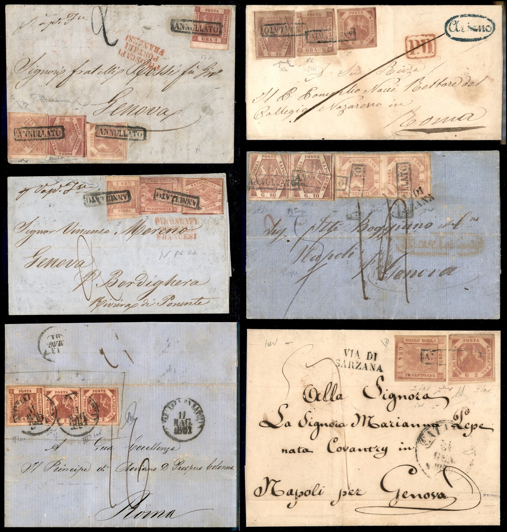 ITALIA / Antichi Stati Italiani / Napoli / Posta ordinaria