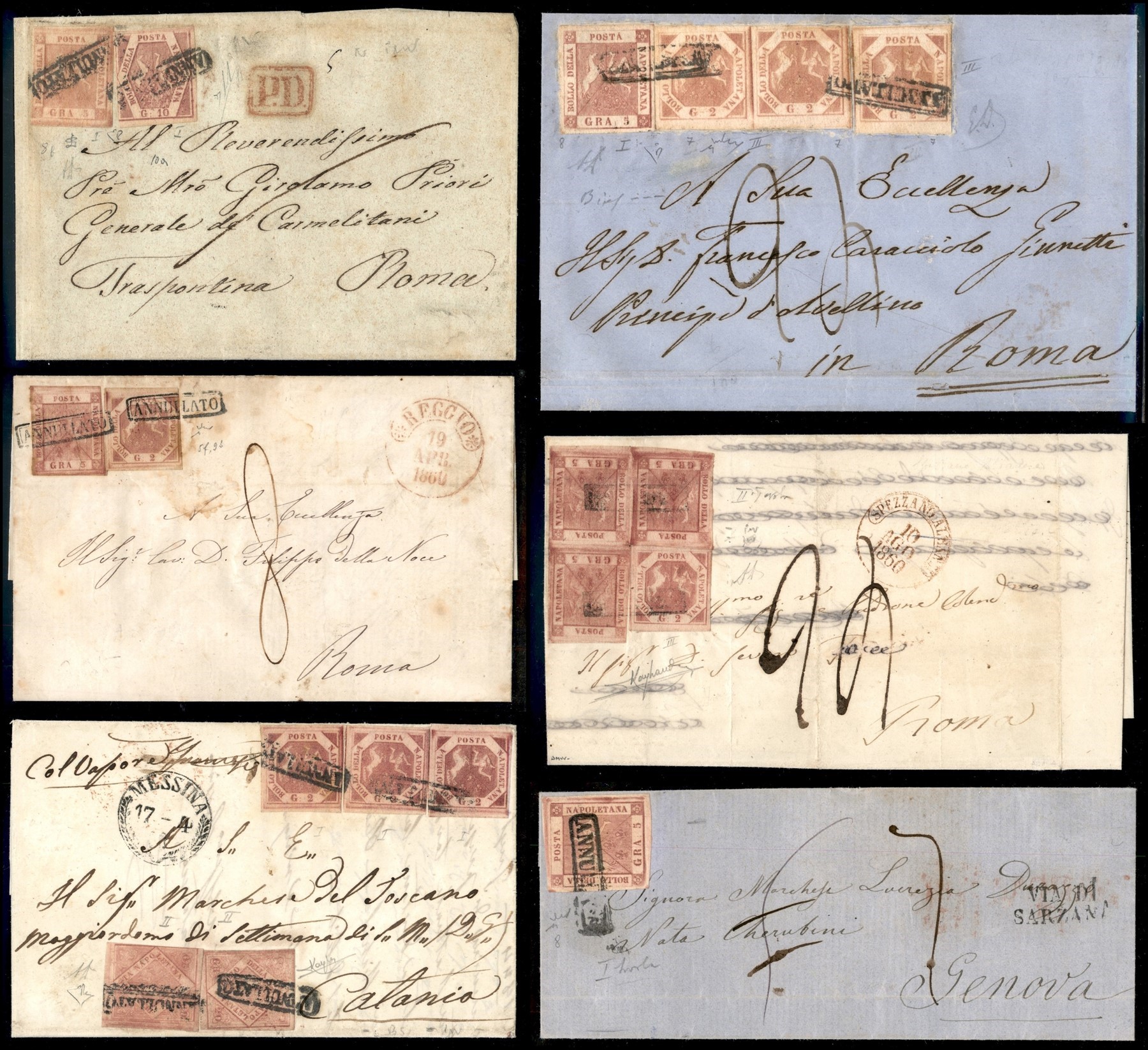 ITALIA / Antichi Stati Italiani / Napoli / Posta ordinaria