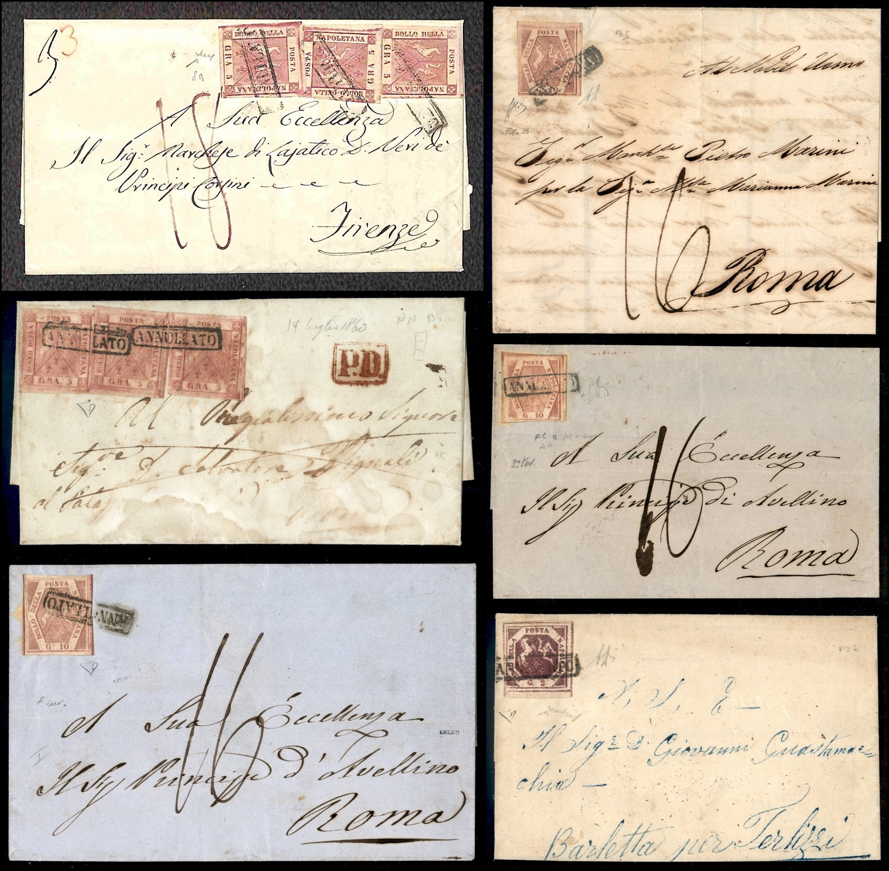 ITALIA / Antichi Stati Italiani / Napoli / Posta ordinaria