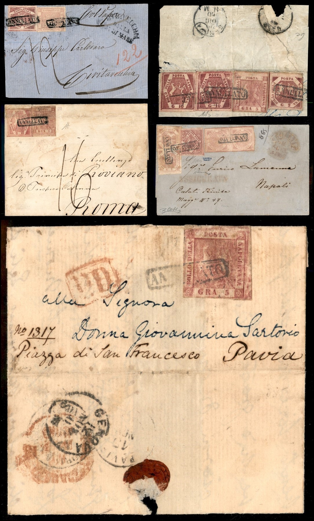 ITALIA / Antichi Stati Italiani / Napoli / Posta ordinaria