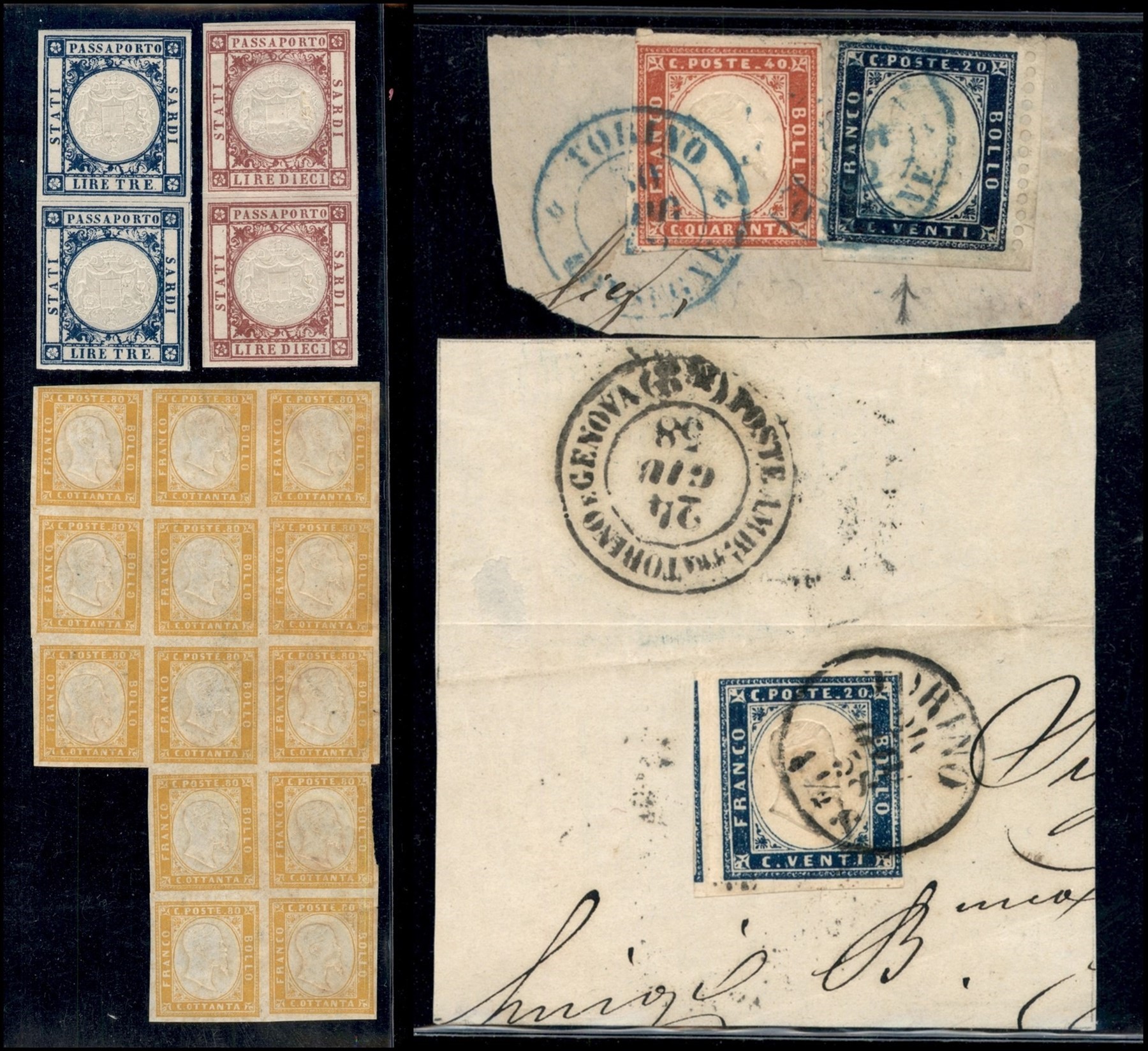 ITALIA / Antichi Stati Italiani / Sardegna / Posta ordinaria