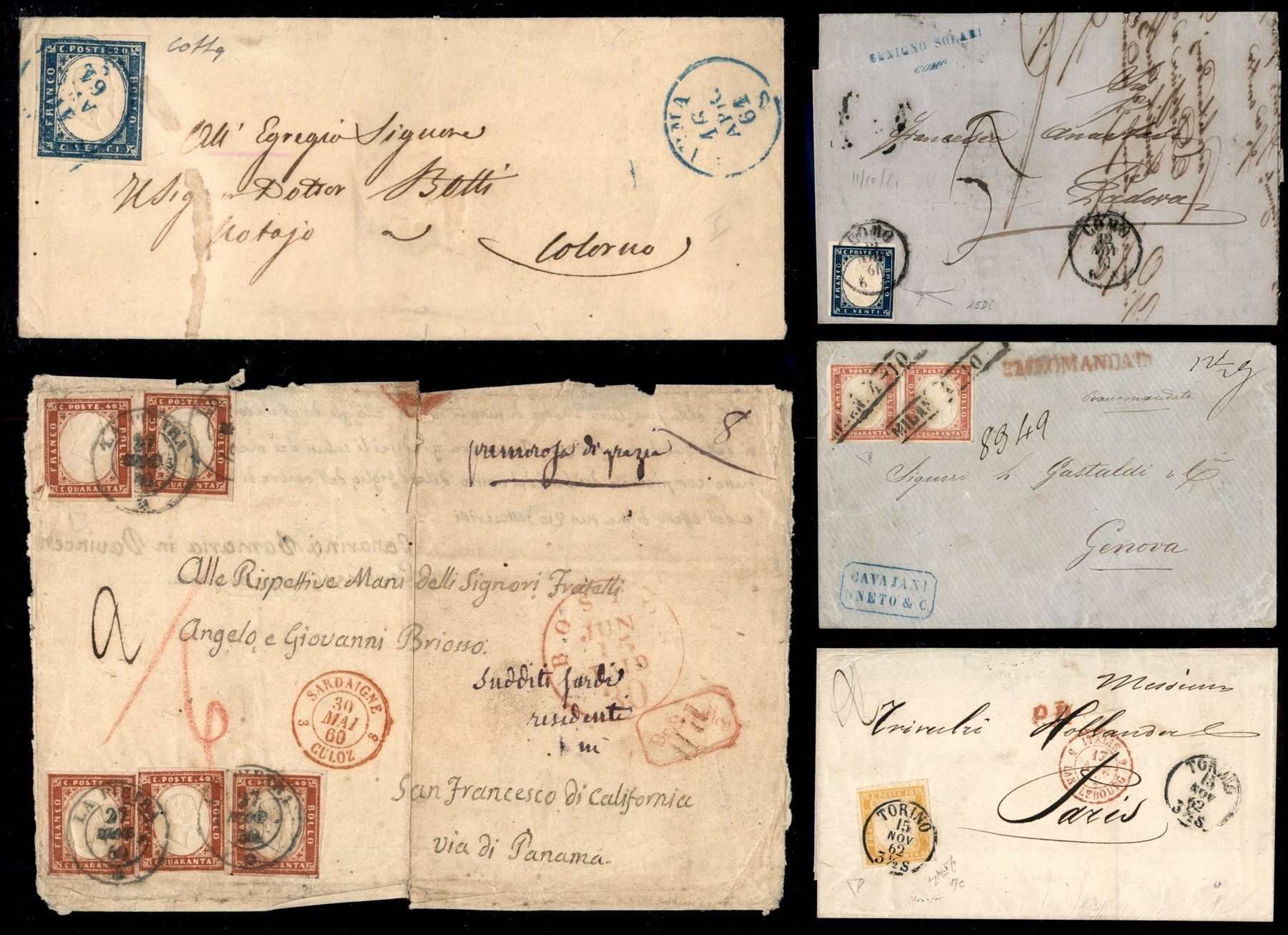 ITALIA / Antichi Stati Italiani / Sardegna / Posta ordinaria