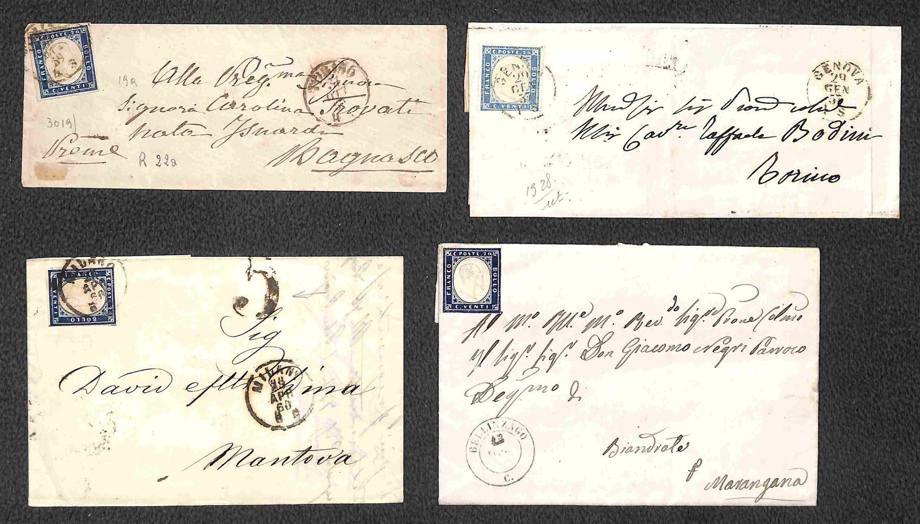 ITALIA / Antichi Stati Italiani / Sardegna / Posta ordinaria