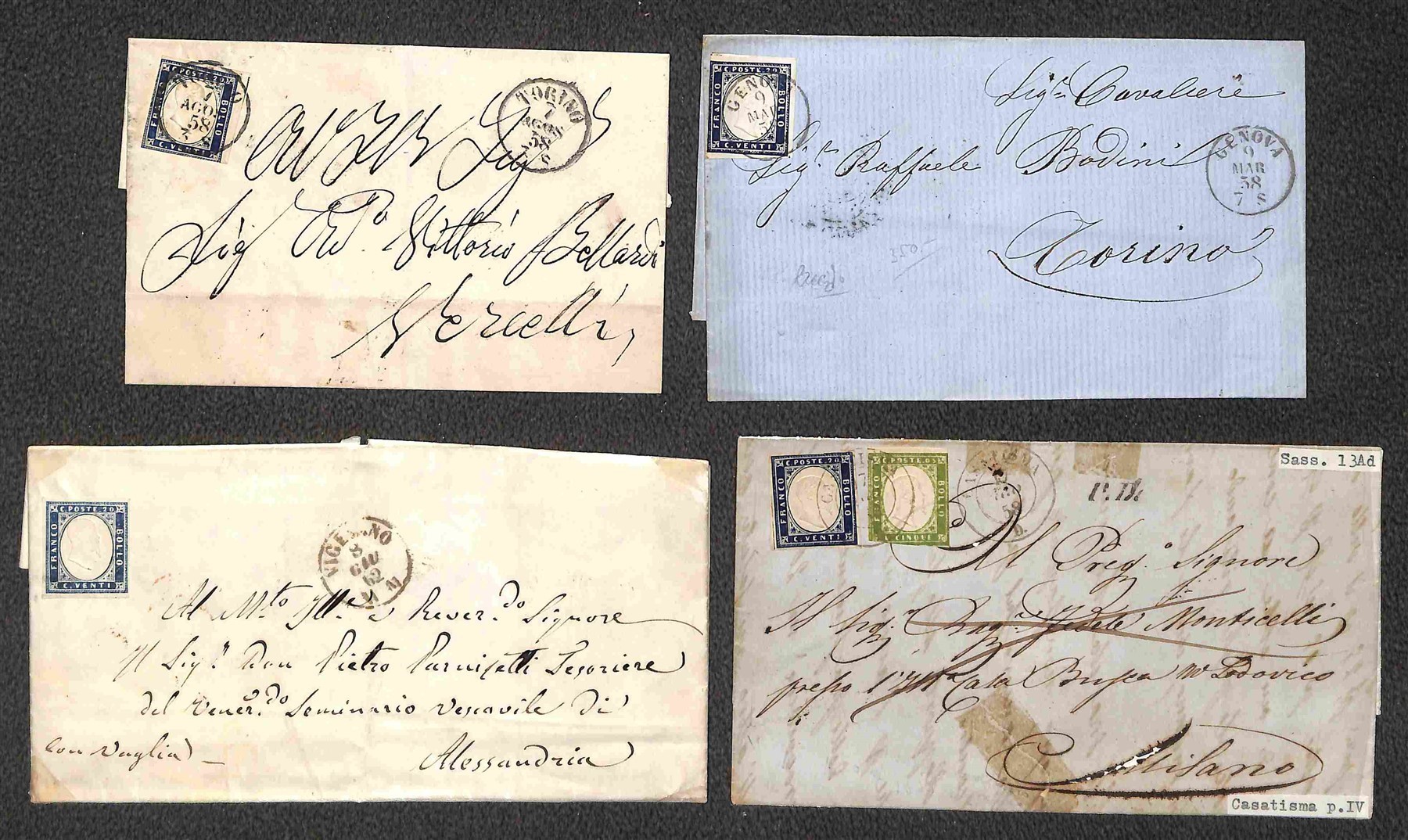 ITALIA / Antichi Stati Italiani / Sardegna / Posta ordinaria