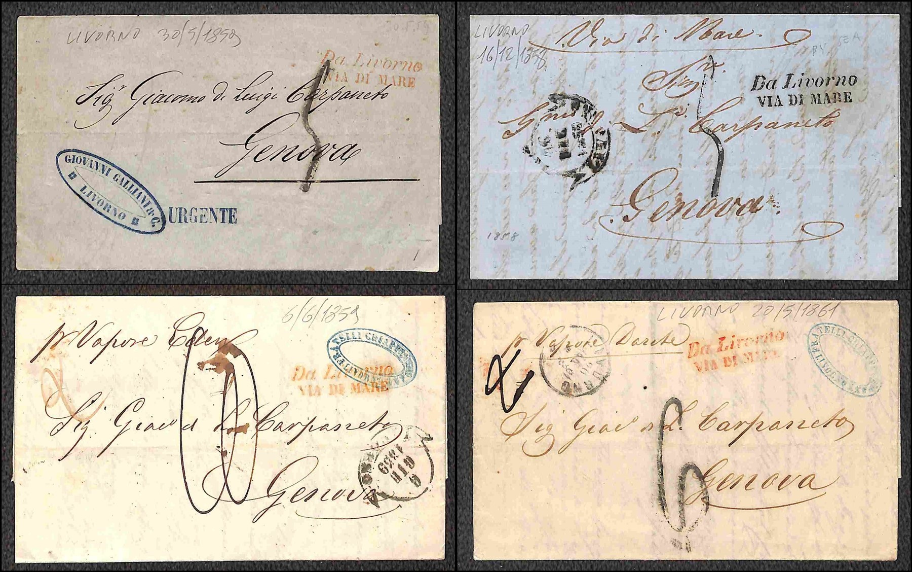 ITALIA / Prefilateliche / Posta ordinaria