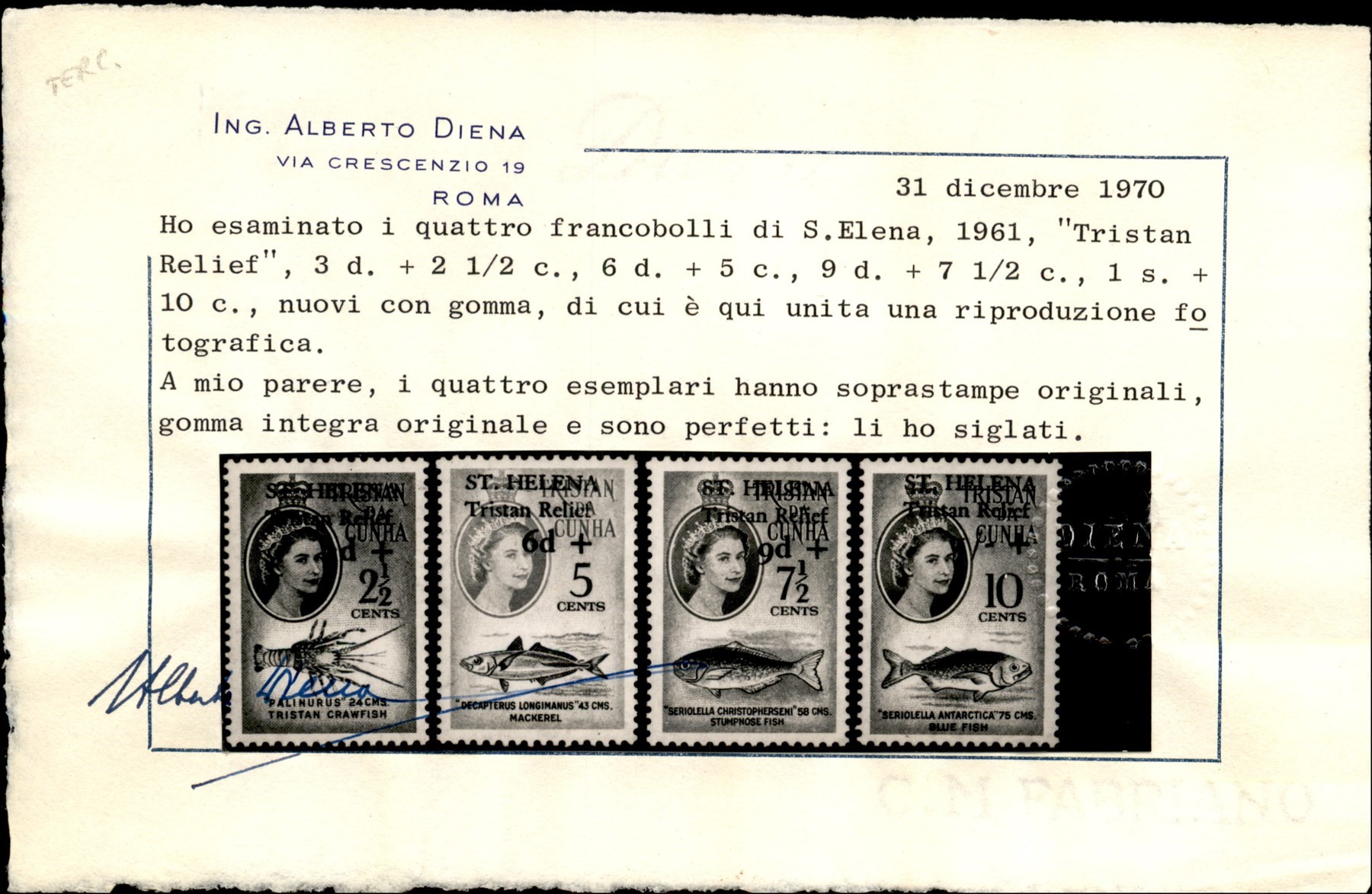 Sant' Elena / Posta Ordinaria