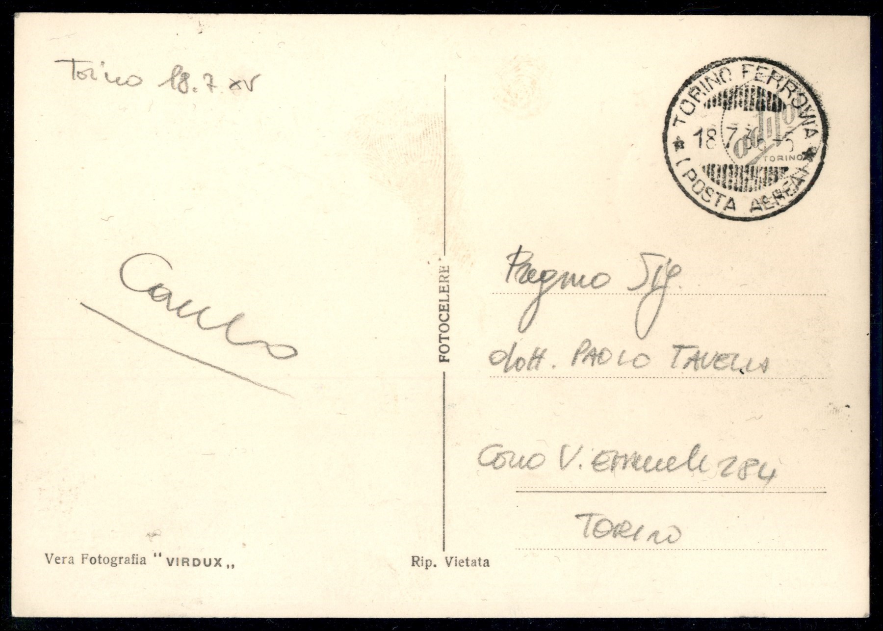 Italia / Regno / Vittorio Emanuele III / Posta Aerea