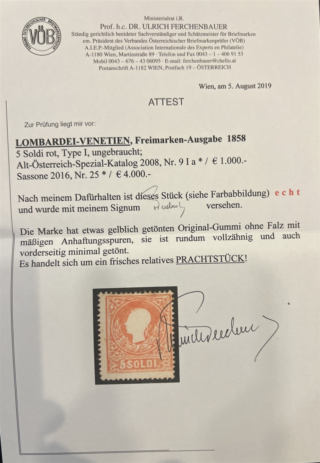 ITALIA / Antichi Stati Italiani / Lombardo Veneto / Posta ordinaria
