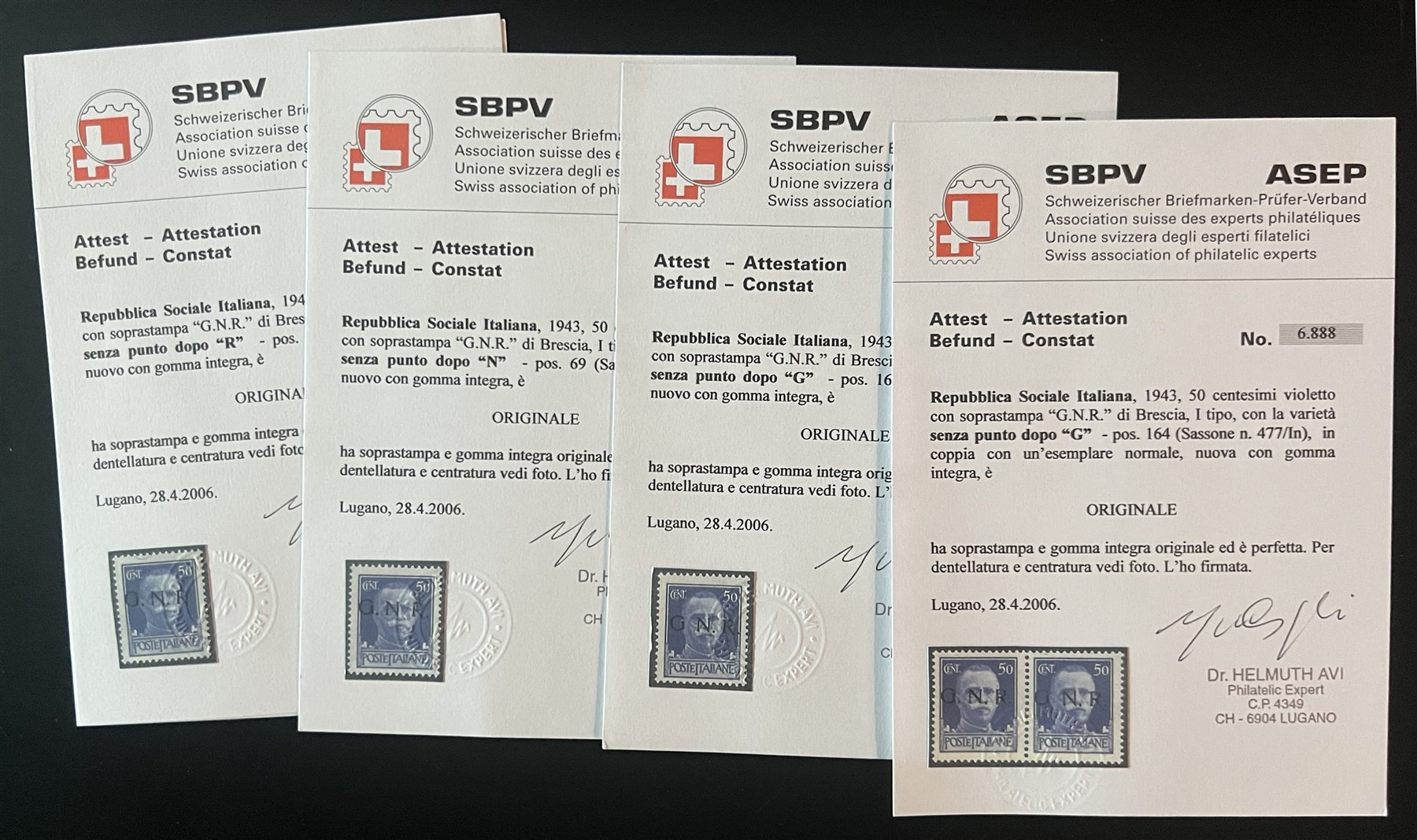 ITALIA / RSI / Posta ordinaria