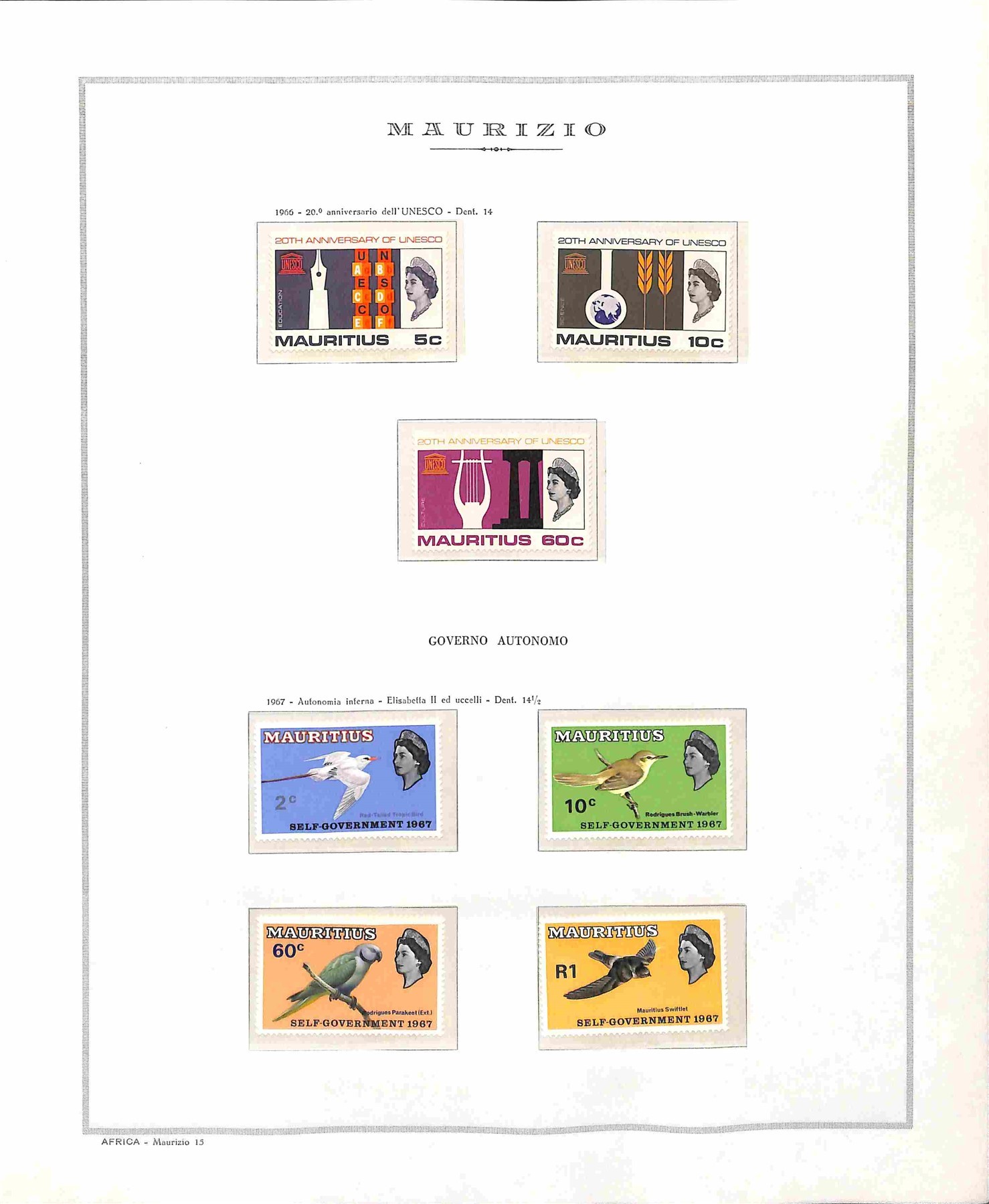 Mauritius / Posta Ordinaria
