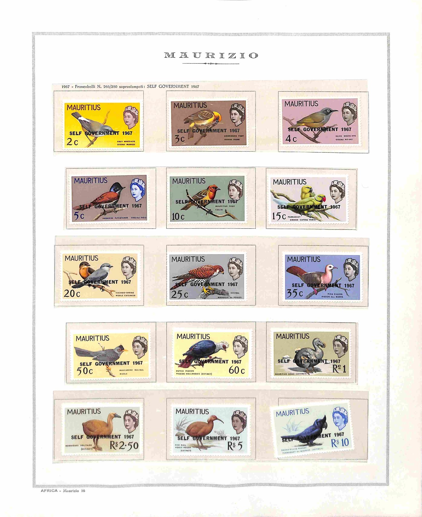 Mauritius / Posta Ordinaria