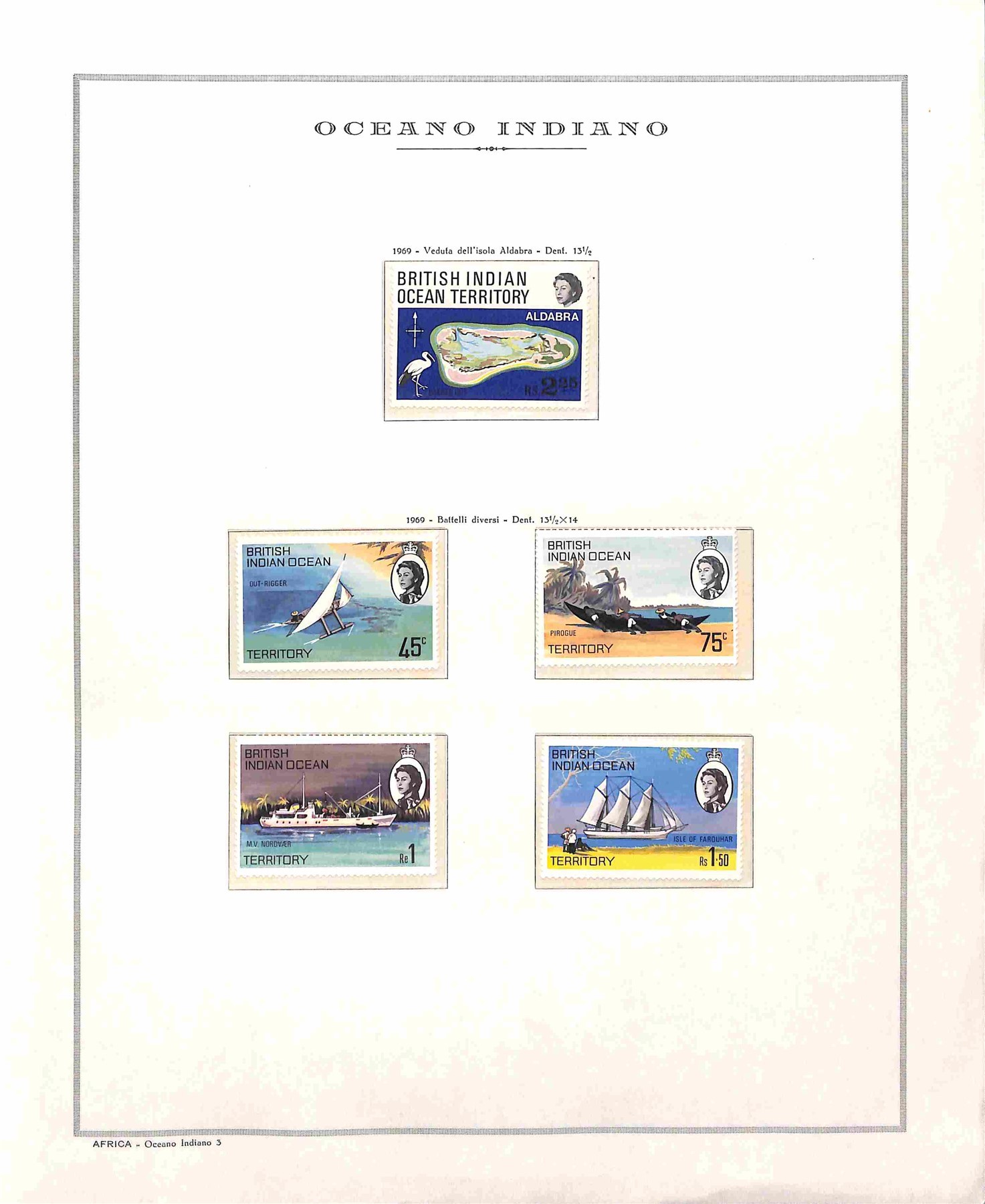 British Indian Ocean Territory / Posta Ordinaria