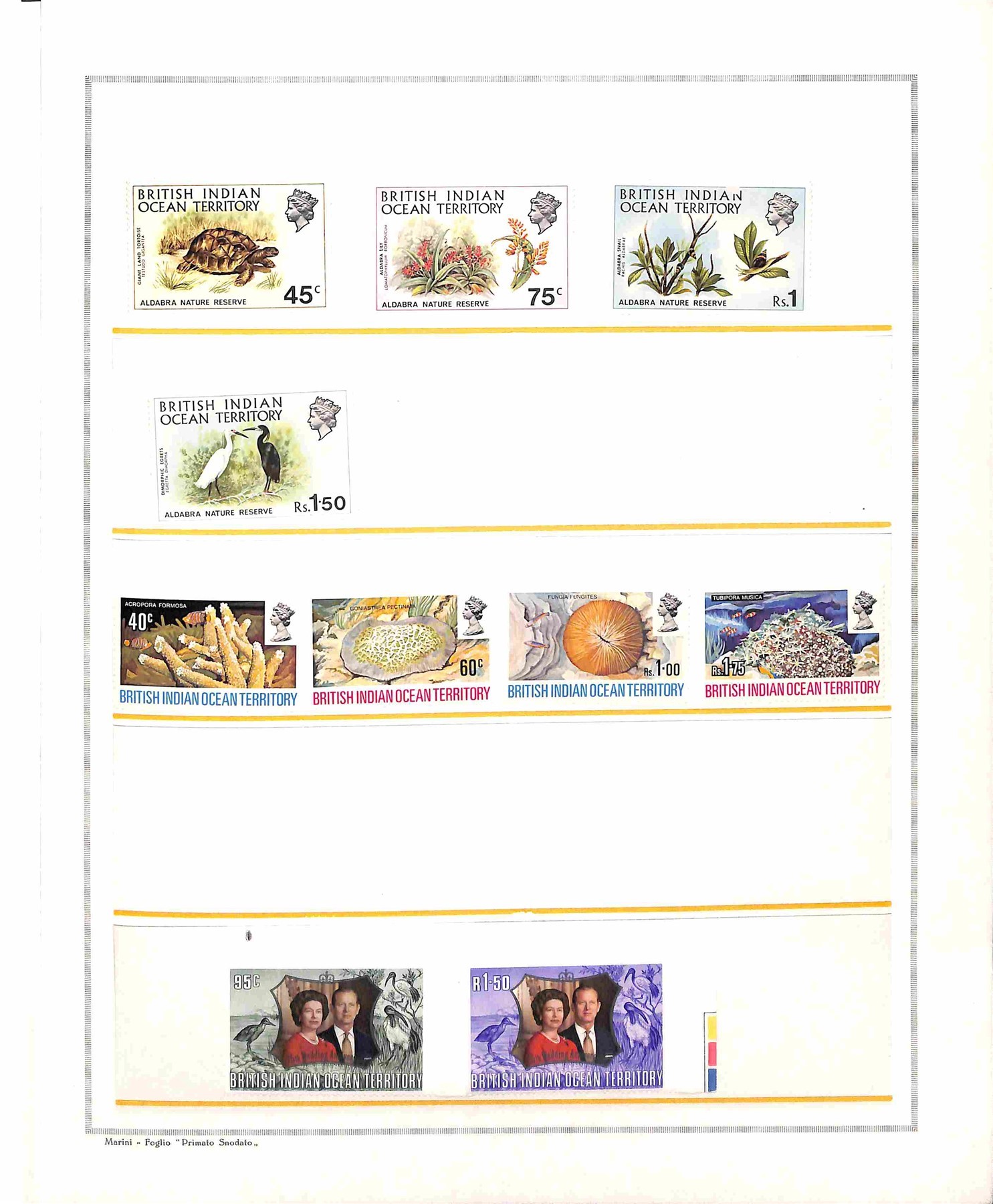 British Indian Ocean Territory / Posta Ordinaria