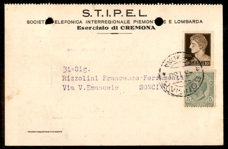 Italia / Regno / Vittorio Emanuele III / Posta Ordinaria