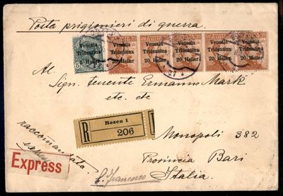 Italia / Occupazioni i Guerra Mondiale / Trentino-alto Adige / Posta Ordinaria