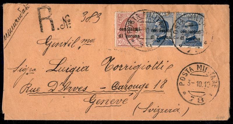Italia / Occupazioni i Guerra Mondiale / Trento e Trieste / Posta Militare