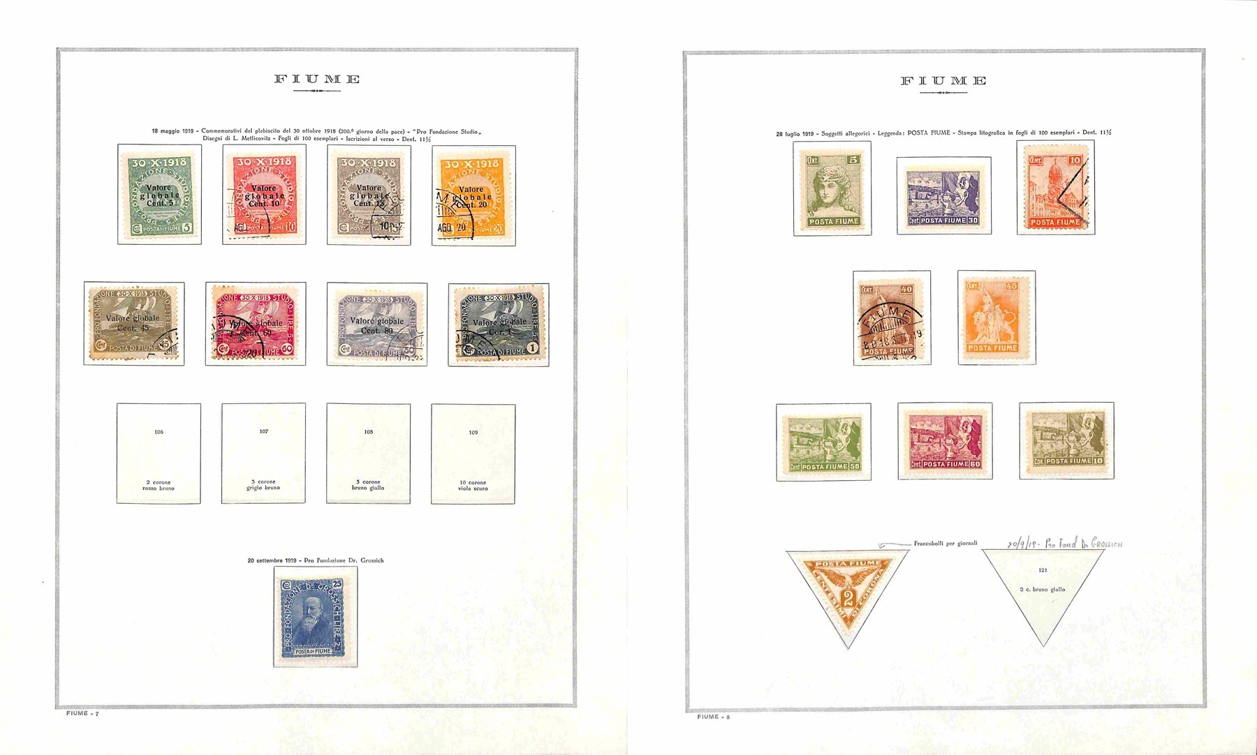 Italia / Fiume / Posta Ordinaria