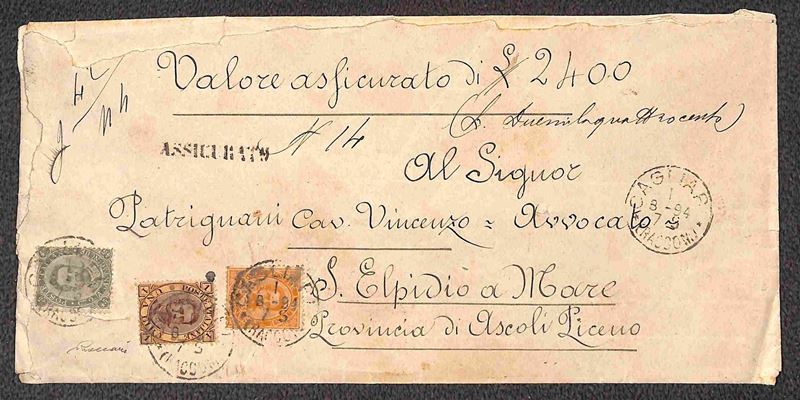 Italia / Regno / Umberto i / Posta Ordinaria