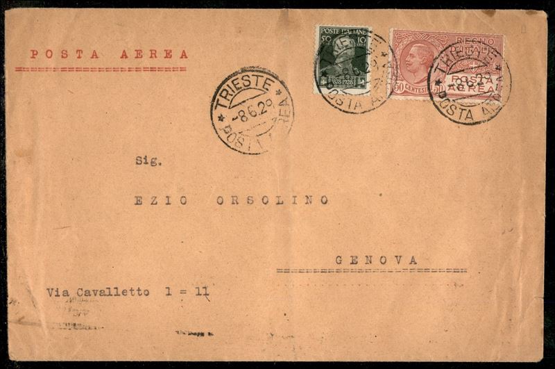 Italia / Regno / Vittorio Emanuele III / Posta Ordinaria + Aerea
