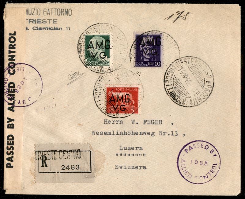 Italia / Trieste / Trieste Amg Vg / Posta Ordinaria
