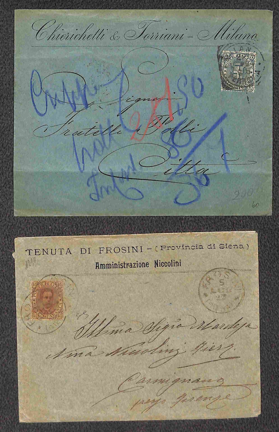 Italia / Regno / Umberto i / Posta Ordinaria