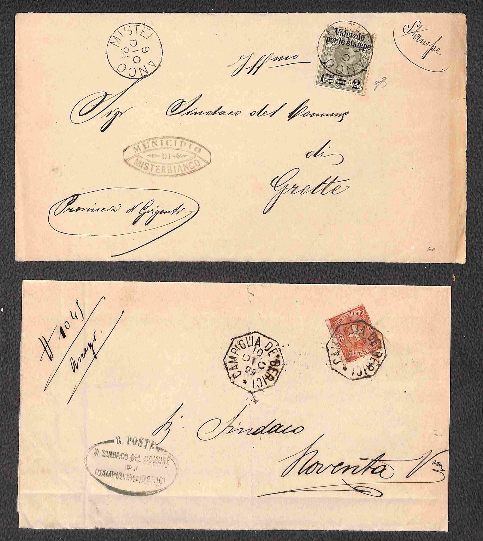 Italia / Regno / Umberto i / Posta Ordinaria