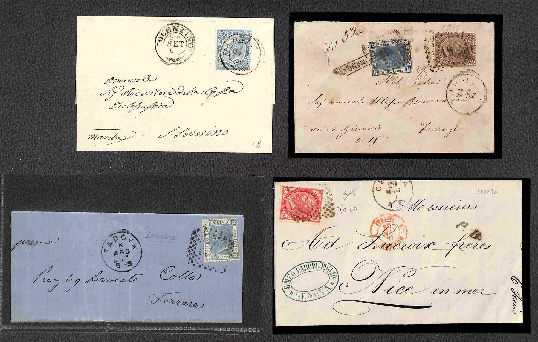 Italia / Regno / Vittorio Emanuele II / Posta Ordinaria