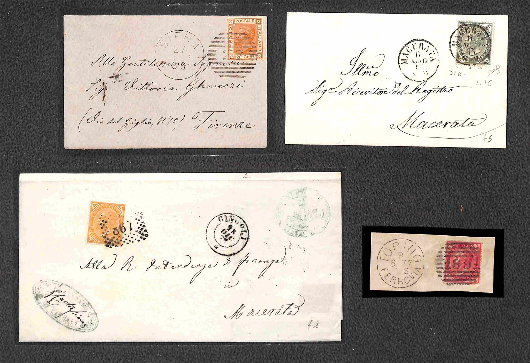 Italia / Regno / Vittorio Emanuele II / Posta Ordinaria